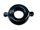 Fresh Play Fun Bondage Cock Ring Elastomer Large Smoke Black