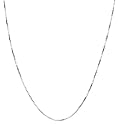 14k White Gold .5mm Light Box Chain Necklace, 16"