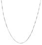 14k White Gold .5mm Light Box Chain Necklace, 20"