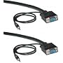 HD15 (SVGA) Male + 3.5 Stereo Male / HD15 (SVGA) Male + 3.5 Stereo Male, Double-Shielded, 15 ft