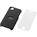 ELECOM iPhone4/4S用シェルカバー(液晶保護フィルム付き) ICカードポケット付き ブラック PS-A11PVIBK