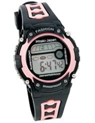 Mitaki-Japan Ladies Digital Sport Watch - Features Include Waterproof, Stopwatch, and Alarm