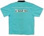 Kingpins Bowling Shirt Turquoise & Black Loungemaster