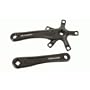 Redline Microline Crank Arm Set - 160mm, Square, Black