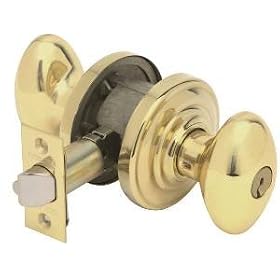 Schlage FA51 DNB 505 x 605 RCAL RCS Lifetime Brass (outside) Danbury Entry Knob by Schlage