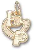 Indiana Pacers "I Heart Logo" 1/2" 10K Charm/Pendant