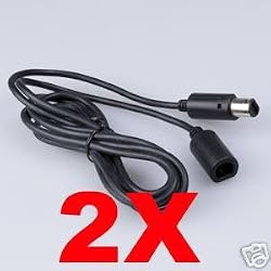 2 x Wii Gamecube GC Extension Cable Cord