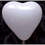 50 gro�e Herzluftballons, wei� -18820- von luftballonwelt