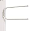 Household Essentials H5121 Hinge-It Spacemaker Double Hanging Bar, White