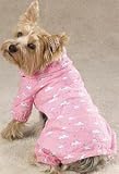 Dog Pajamas - Pink Goodnight Flannel Dog PJs w/Clouds, Stars Moon - X-Large (XL)