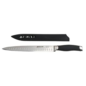 Click here to buy Anolon Advanced 10-Inch Slicing Knife with Hollow-Ground Blade by Anolon.