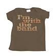Boy's Brown Infant T-Shirt with I'm With the Band Design - 18 Months