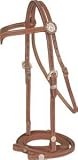 Cowboy Pro V Brow Headstall w/Reins - Pecan - Horse