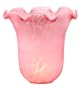 Meyda Tiffany 21506 6"w Pink Pate-De-Verre 6 Flute Shade