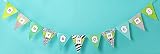 classic chic baby blue partyware: banner