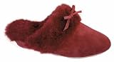 LAMO Lady's Victoria Indoor Slipper Suede Burgandy