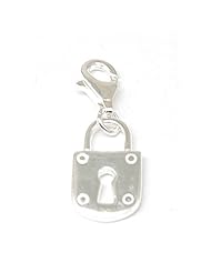 The Olivia Collection Sterling Silver Padlock Charm Pendant