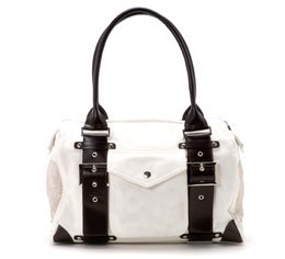 Kwigy-bo London Dog Carrier- White Brown