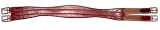 48 Havana Chafeless Shaped Leather Girth w/ Elastic