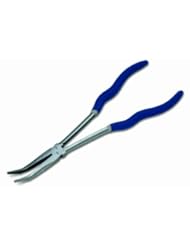 Home Improvement: JH Williams PL-211BC 11-Inch Extra Long Reach Chain Nose Pliers with 45-Degree Bent Nose - Snap-on Industrial Brand JH Williams