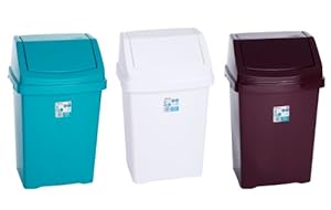50L 50 LITRE PURPLE VIOLET RUBBISH SWING BIN: Amazon.co.uk: Kitchen & Home