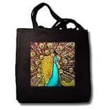 Birds - Colorful Peacock - Tote Bags