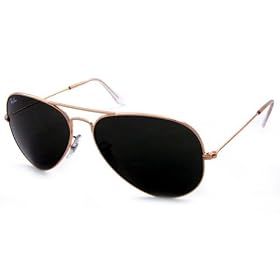 RAY-BAN RB 3025 L0205 GOLD FRAME AVIATOR SUNGLASSES