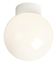 ENOS 100 - Glass Semi Flush Bathroom Light