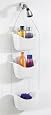 Umbra Bask Shower Caddy, Translucent White with Nickel