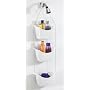 Umbra Bask Shower Caddy, Translucent White with Nickel