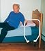 [Item]: Bed Bar for hospital-style bed [Additional Info]: Bed Bar Aids Getting In and Out of Bed. Easy to install and remove Ideal for those in surgery recovery, back pain, broken bones, arthritis