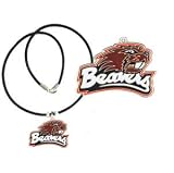Oregon State Beavers Logo Pendant Rubber Necklace - NCAA College Athletics Fan Shop Sports Team Merchandise