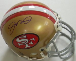 Joe Montana Signed 49ers Authentic Mini Helmet