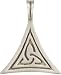 BICO AUSTRALIA JEWELRY (E40) CELTIC TRINITY - AMULET OF PROTECTION - Comes with a Generic 18 inch (to 20in) Adjustable 4mm Black Rubber Necklace.