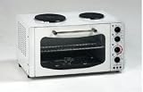Avanti OCRB34W 1.3 Cubic Foot Convection Oven with 2 Cooktop Burners