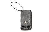 Ju Ju Be Be Major Earth Leather Wallet, Black/Hot Pink