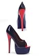 ES652-BONNIE 6.5 inch Stiletto Heel Open Toe Pump Women's Size Shoe