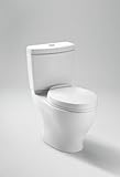 Toto CT412F#01 Cotton Dual Flush Elongated Toilet Bowl Only Less Tank and Seat, with 12