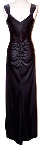 satin glam formal gown prom bridesmaid dress   s
