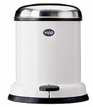 Vipp 13 - 1 Gal Wastebin - White - 10" x 8"