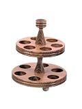 SIGNATURE 2-TIER EGG RACK IN AUTUMN FINISH FOR 12 EGGS Size d170x203mm  from T&G Woodware