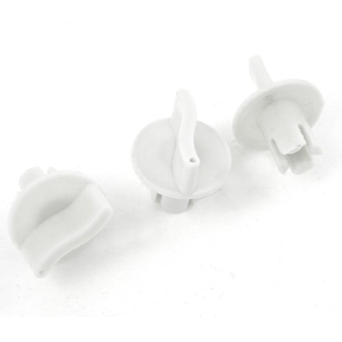 Repair Part Insert Type Control Knobs for Heater Climate Fan 3Pcs Gray