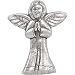 14K White Gold Praying Angel Lapel Pin