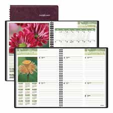 At-A-Glance G701-14 Floral weekly/monthly fashion planner, 8-1/4 x 10, burgundy