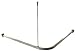 Corner Shower Rod, Track Style, 67