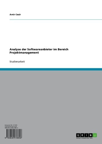 Analyse der Softwareanbieter im Bereich Projektmanagement (German Edition)