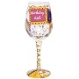 Lolita "Love My Wine" Birthday Girl Wine Glass
