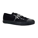 Black Canvas High Top Sneakers MENS SIZING Gothic Shoes Bullets Military