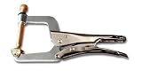 319DcpmqbiL. SL160  Grip On 344 070 12 Inch Aluminum Alloy C Clamp Locking Pliers with Spindle