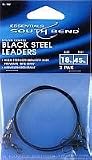 South Bend Black Nylon Coated Steel Leader 18-Inch (Black)